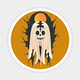 anime halloween skull Magnet